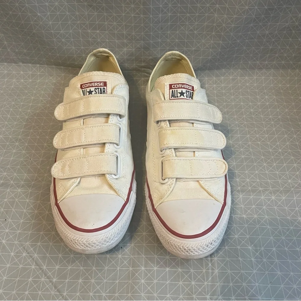 Converse Chuck Taylor All Star V3 Low White Velcro 9.5/11.5 - Picture 2 of 7